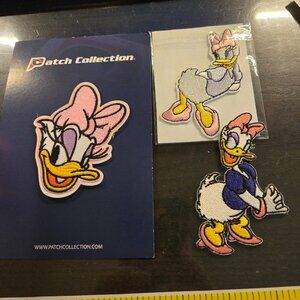 SET OF THREE (3) DAISY DUCK IRON-ON PATCHES